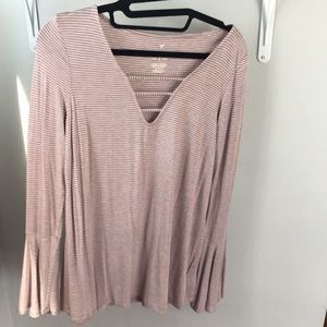 American eagle, medium long sleeve stripped top.